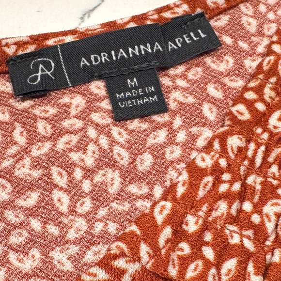 Adrianna Papell Women's Rust Floral Blouse NWOT - Picture 11 of 15